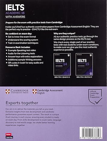 IELTS 16 Academic Student's Book with Answers with Audio with Resource Bank(IELTS Practice Tests) 1st Ed