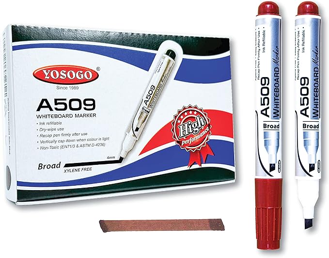 Yosogo Whiteboard Marker Black  12s