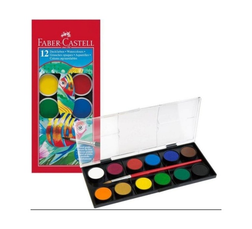 [ST00000000103] Faber Castell Watercolor Cakes 12